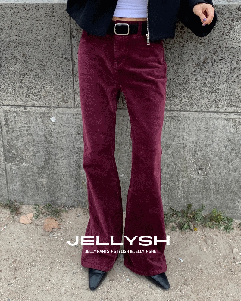 JELLSH 젤리쉬 기모 벨벳 부츠컷_pt  주문폭주중🔥 제작할인10%