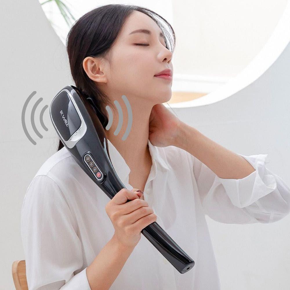 닥터웰 무선 7단계 두드림 전동 목어깨 전신 마사지기계 안마기 마사지기
