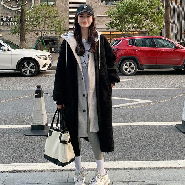 퍼포먼스 후드 코트 롱코트 아우터