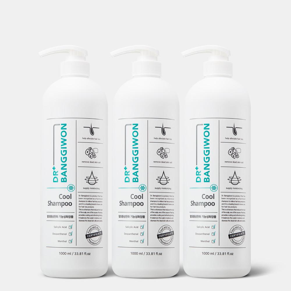 닥터방기원 쿨 샴푸 3L+쿨샴푸200ml / 쿨링 멘톨 두피여드름 두피케어