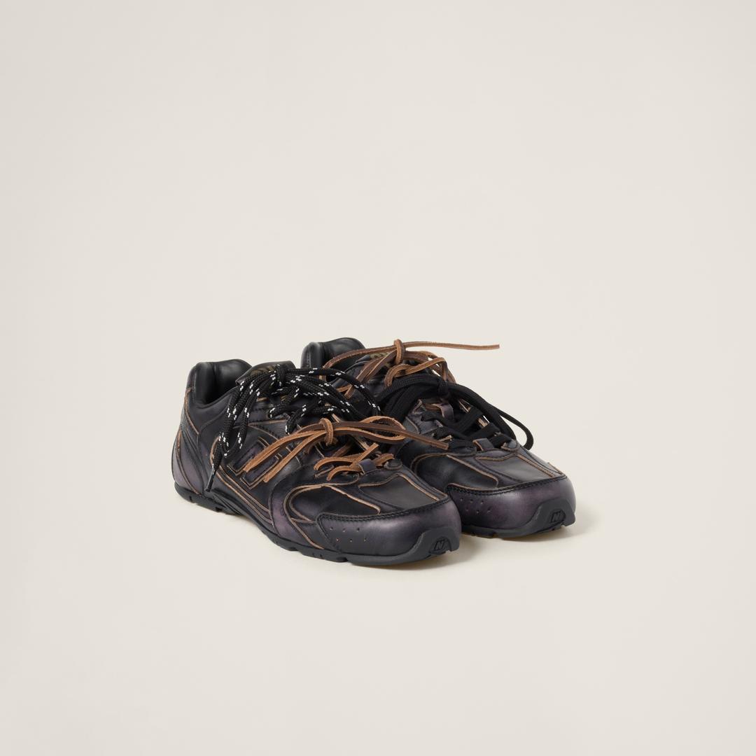 New Balance X Miu Miu 530 SL 가죽 스니커즈