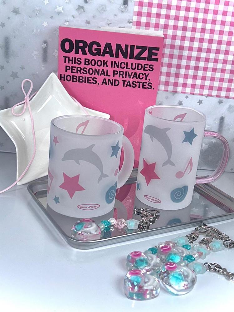 수심 Dolphin Star Mug 돌고래 스타 머그 컵 돌핀 키치 유니크 y2k 선물