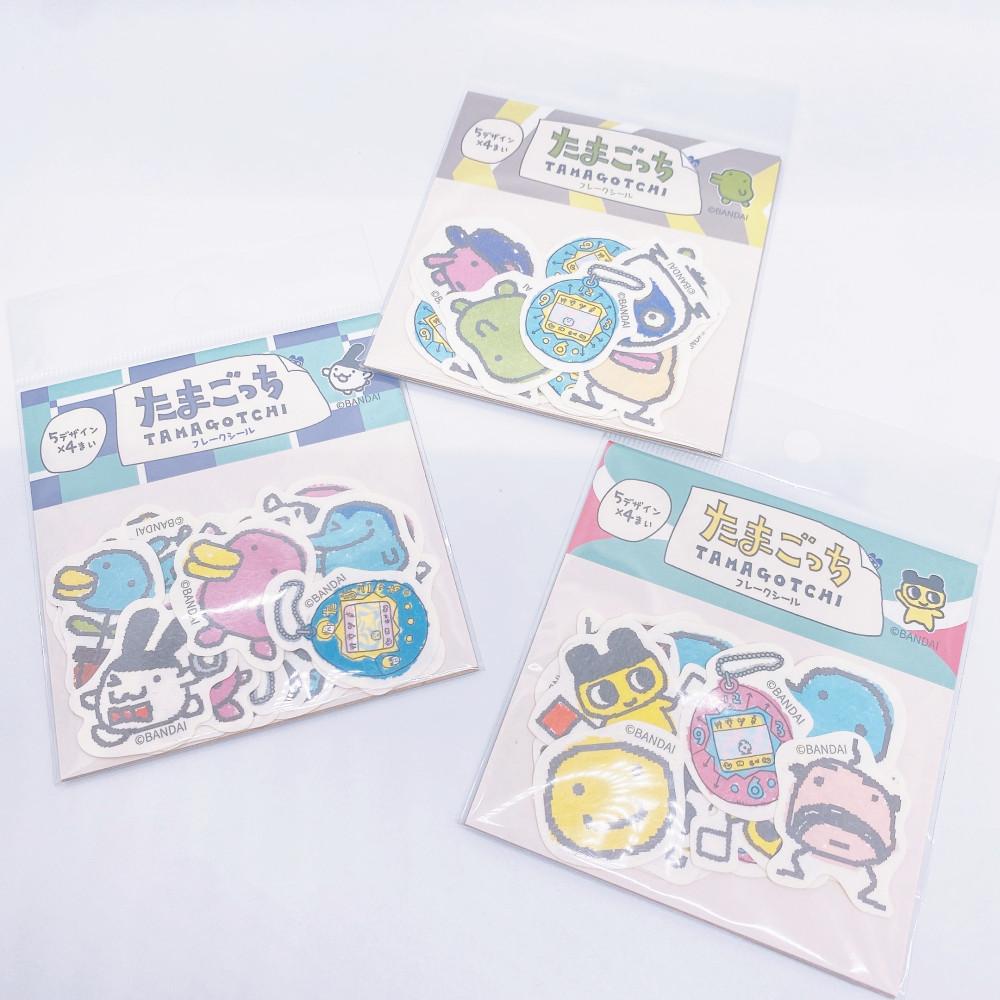 다마고치 재팬 3종 캐릭터 후레이크 씰 스티커 다꾸 폰꾸스티커 [일본게임굿즈 직수입]