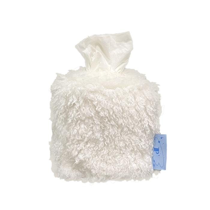 Fur-ppet Mini Tissue Case (White)
