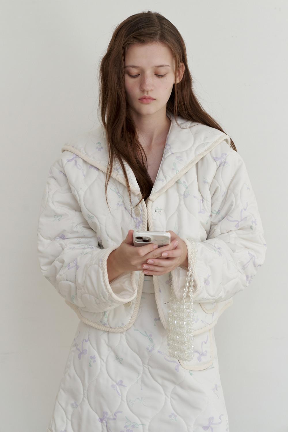 Drawing Padded Jacket (Cream)