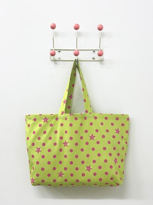 픽셀 ESCF 도트 별 데님 에코백 [11color]