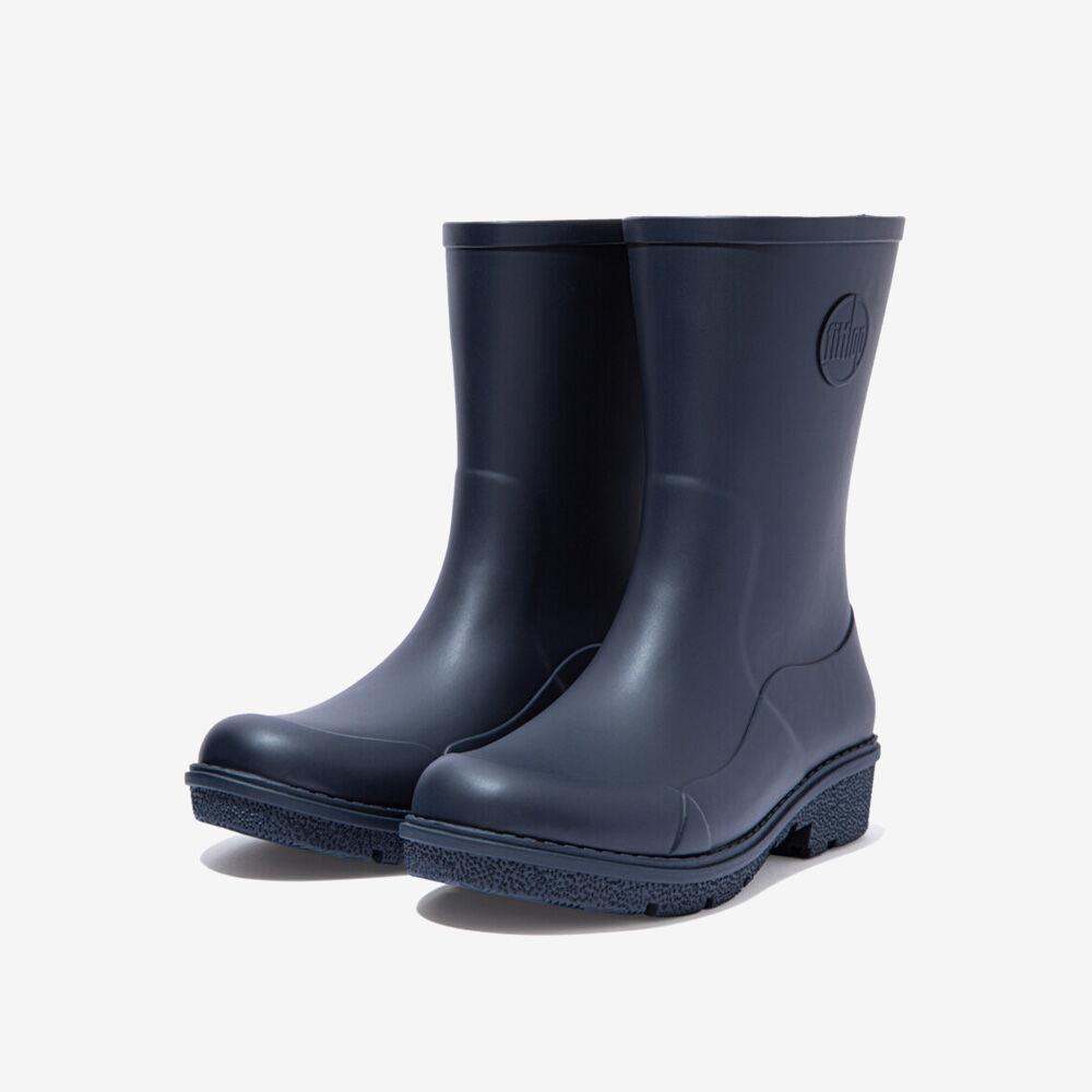 핏플랍 원더웰리 여성 숏 부츠 장화 다크네이비