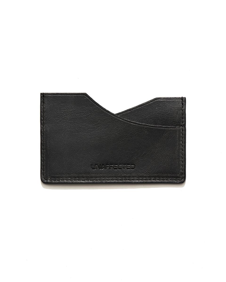 WAVY CARD HOLDER / CRACKED BLACK