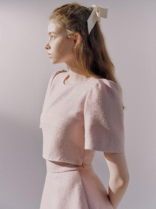 Vien tweed blouse (2colors)