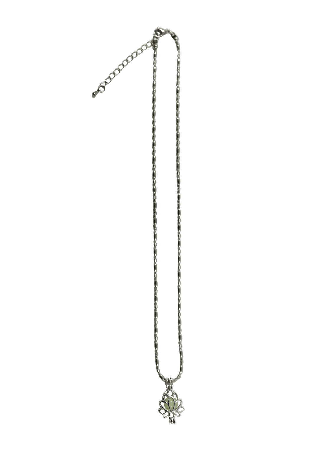 [Sepia] 옥과 연꽃 necklace