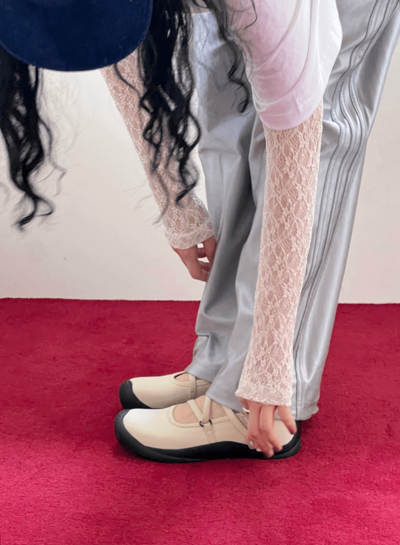 Verity velcro sneakers-Ivory