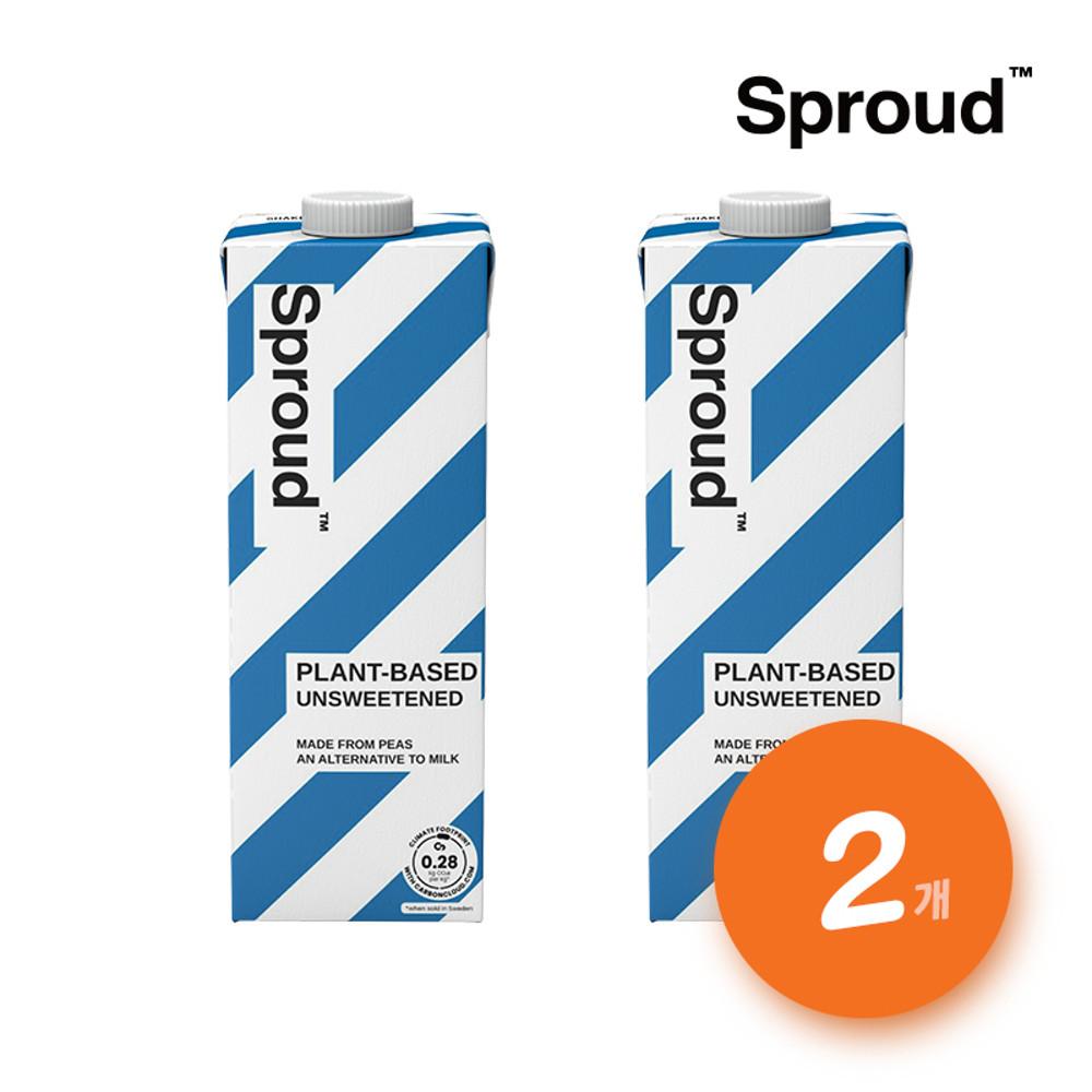 [스프라우드] 완두콩드링크 스웨덴 완두콩 두유 언스윗 1L x 2개입_Sproud