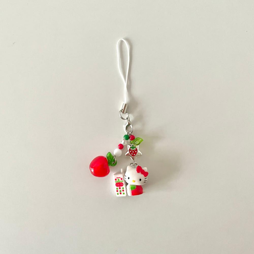 [밍글밍글 PICK🧚🏻]  APPLE KITTY KEY RING