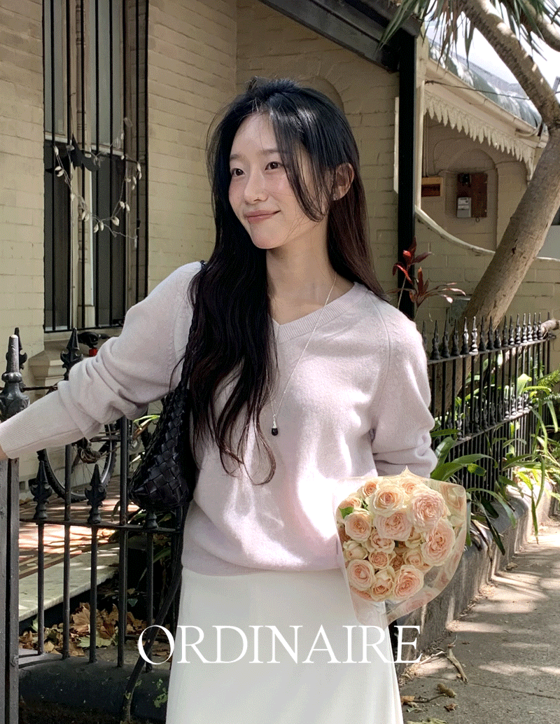 가내스라 [🌷스프링][ordinaire] 로미 캐시미어 브이넥 니트 (5color/단독주문시오늘출발)