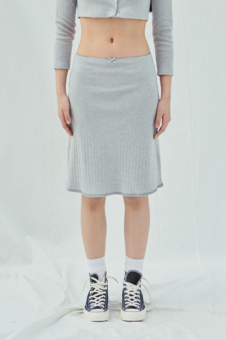 Pure Gray MidiSkirt 5%