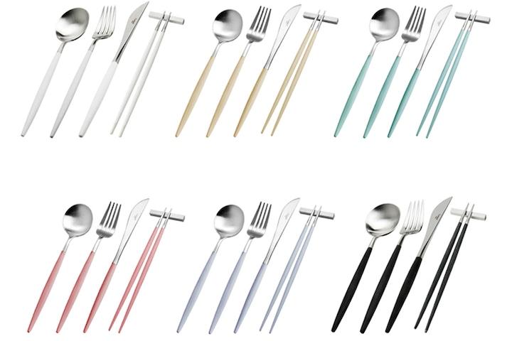 큐티폴고아 디너4종세트-블랙, 화이트, 핑크, 도브블루, 아이보리, 그레이, 로즈, 라일락