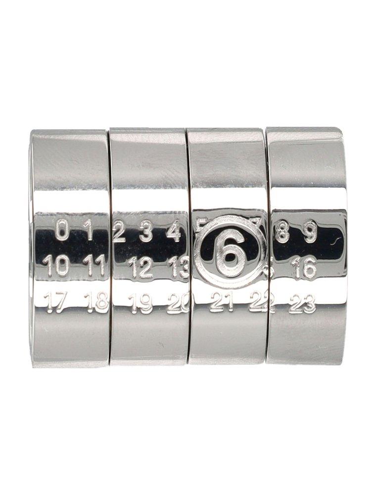 MM6 Maison Margiela Stacked Numeric Rings