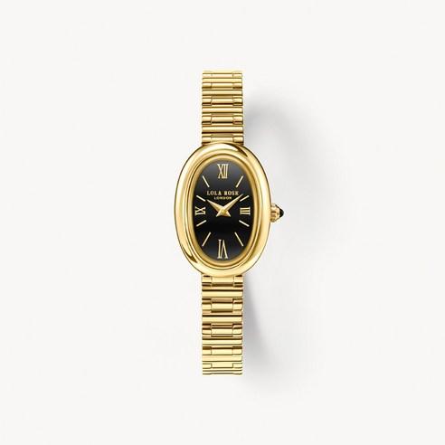 롤라로즈 여성용 Self Portrait 블랙오닉스 타원형 손목시계 LR4201 - 시계 | 쿠팡