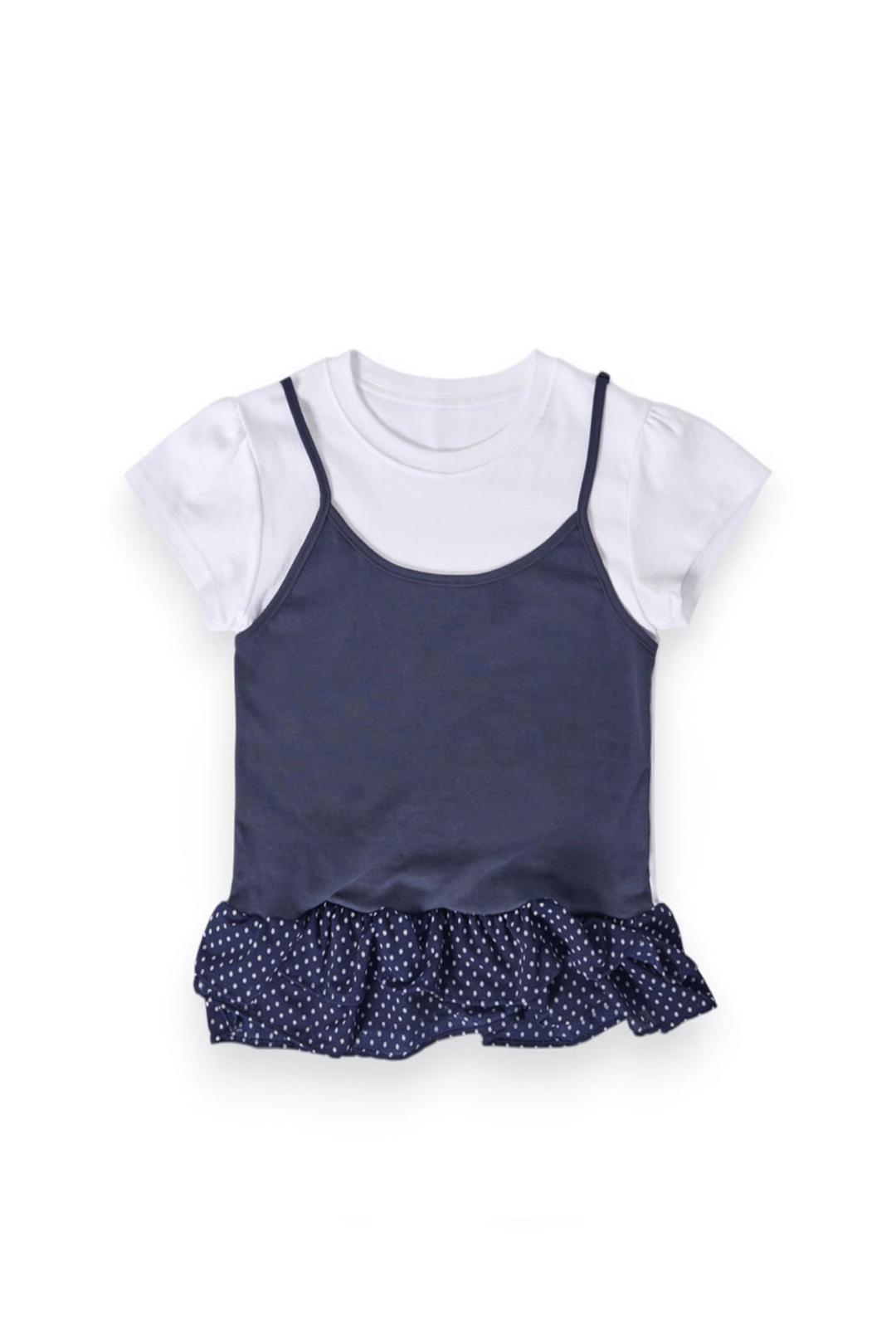 [9.hope] sweety layered T (navy)