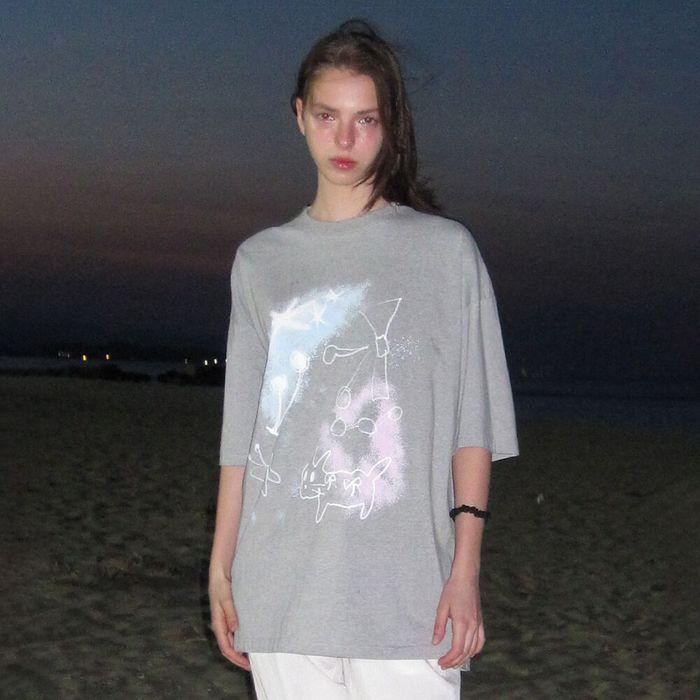 PARK OVERSIZED T-SHIRT_MELANGE GREY_LC251TS15MG