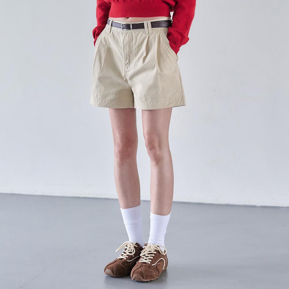 [W]2Pleats Shorts DCWPT016Beige