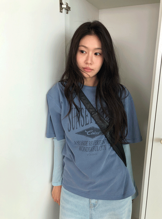 언더비 스키어 피그 나염 티셔츠 (3 color)