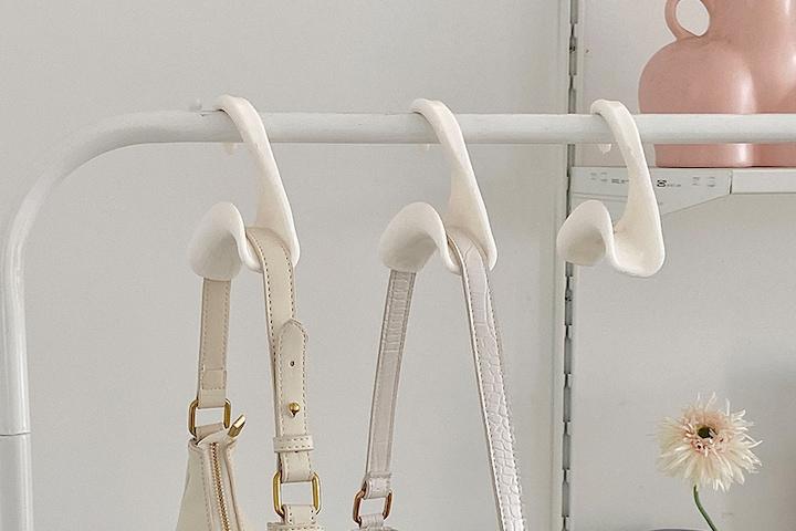 다용도 아치형 가방 걸이 옷장 수납 집안 정리