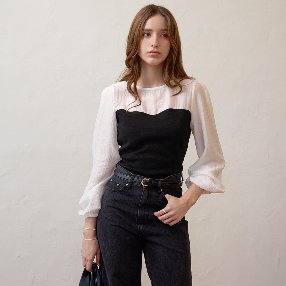 켈리도나휴 타이 뷔스티에블라우스 KDF5RBL2506_12