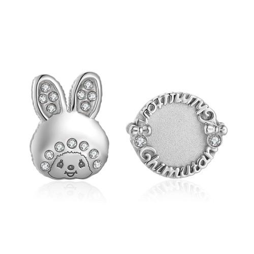 CHIMUTAN字母耳環(銀色) | Monchhichi Jewelry