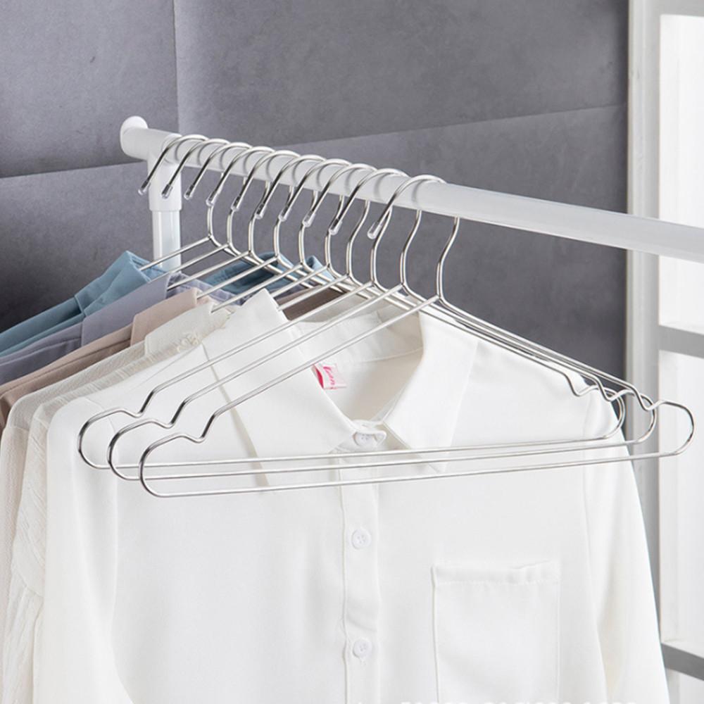 스텐옷걸이 논슬립옷걸이 스테인레스 10P 튼튼한 옷장정리