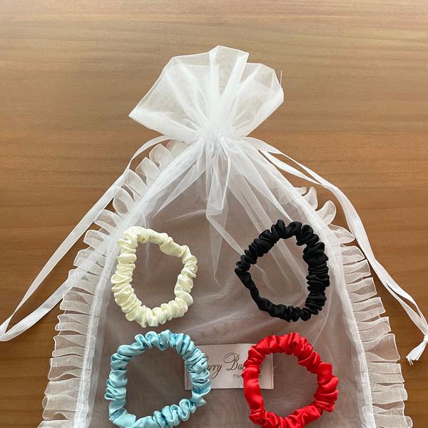 Carry Barrette mini Scrunchie (4set)