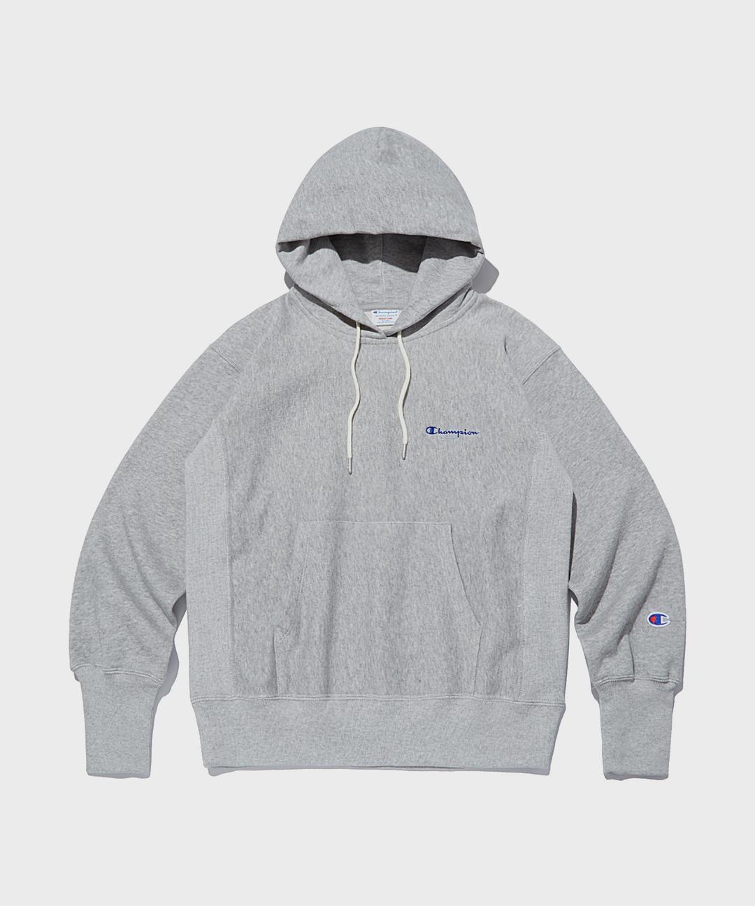 여성 리버스위브 프렌치테리 후드 티셔츠 Normal Grey