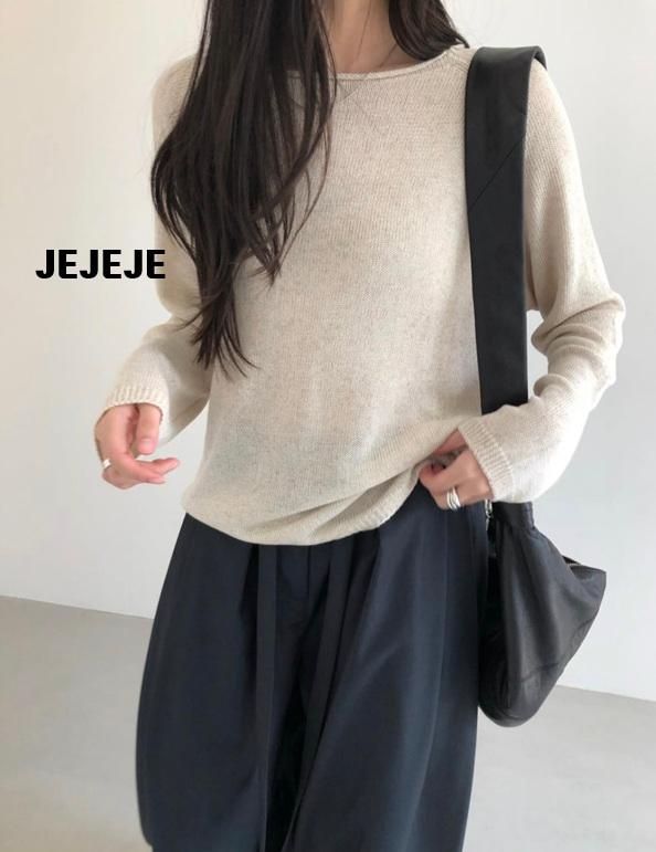 제이제이스토어 성글성글 긴팔 페이보릿 썸머 니트 3color