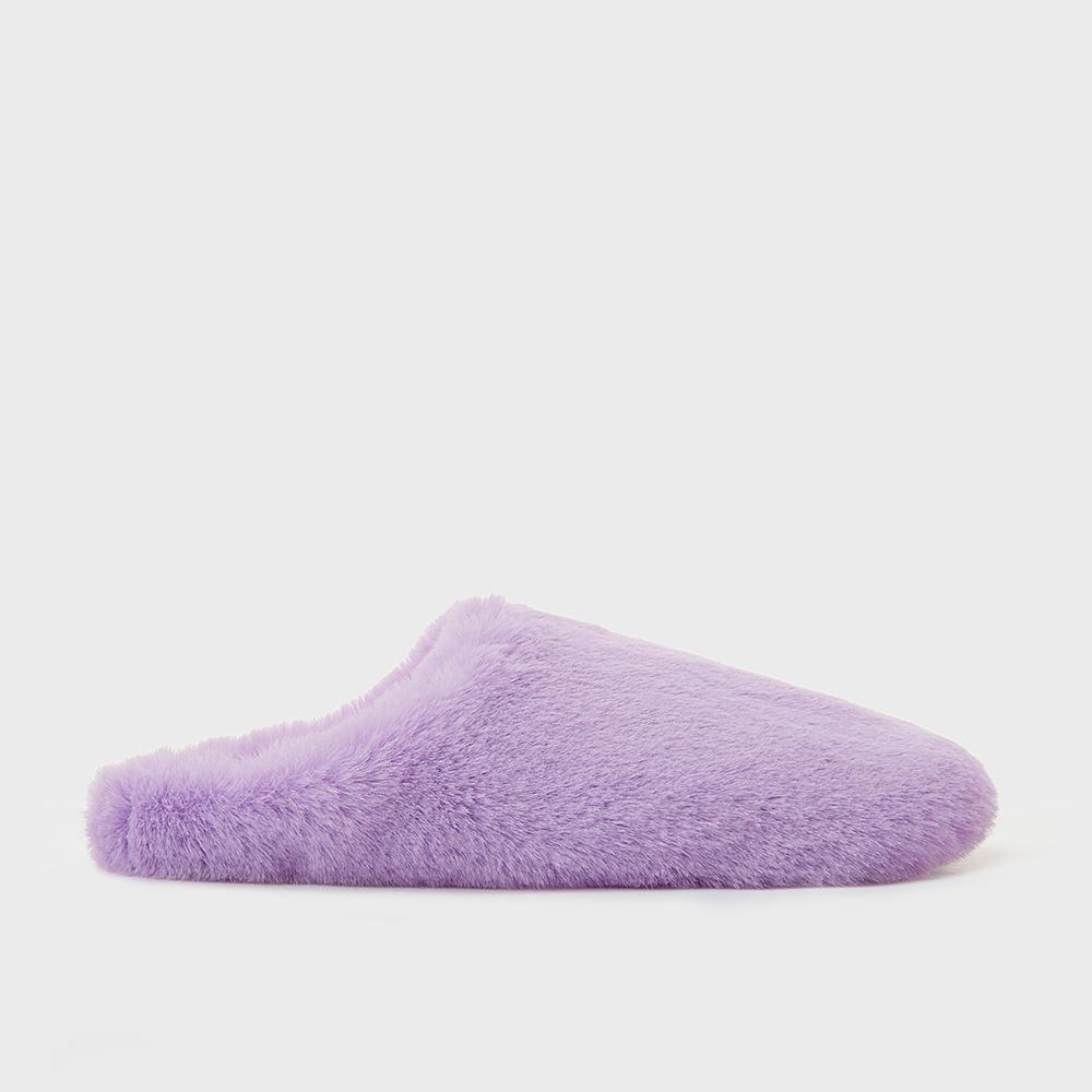 몰리올리 HEEL SLIPPER 에코퍼 폭신한 덧신 스타일 실내화 [퍼플]