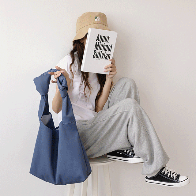 매듭 포인트 나일론 에코백 ba-6931c