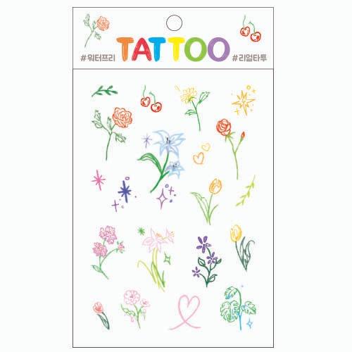 TS020 쁘띠타투(플라워)