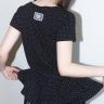프릴 레이어드 도트 티 (BLACK) F25QB128