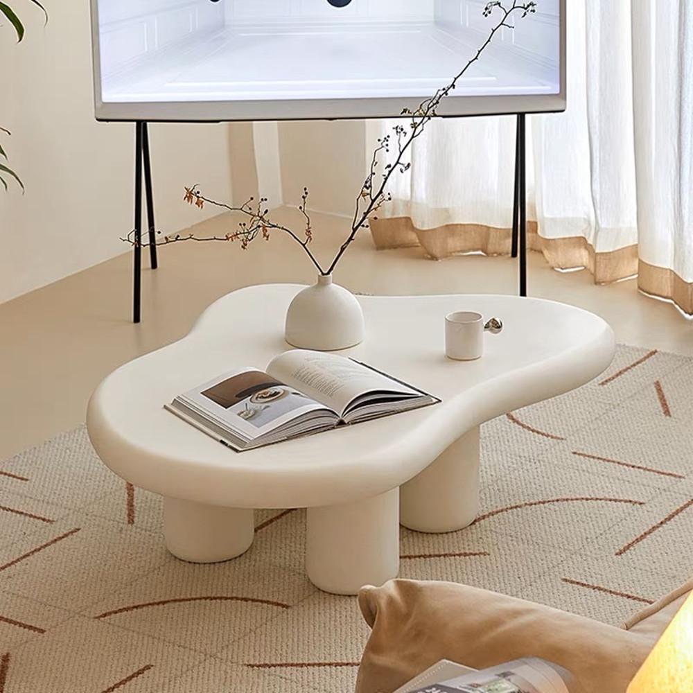 크림스튜디오 구름 테이블 웨이브 부드러운 북유럽 거실테이블