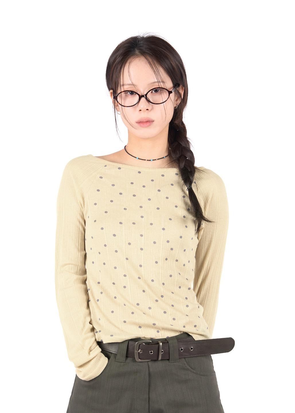 릿킴 DOT REGLAN LONG SLEEVE