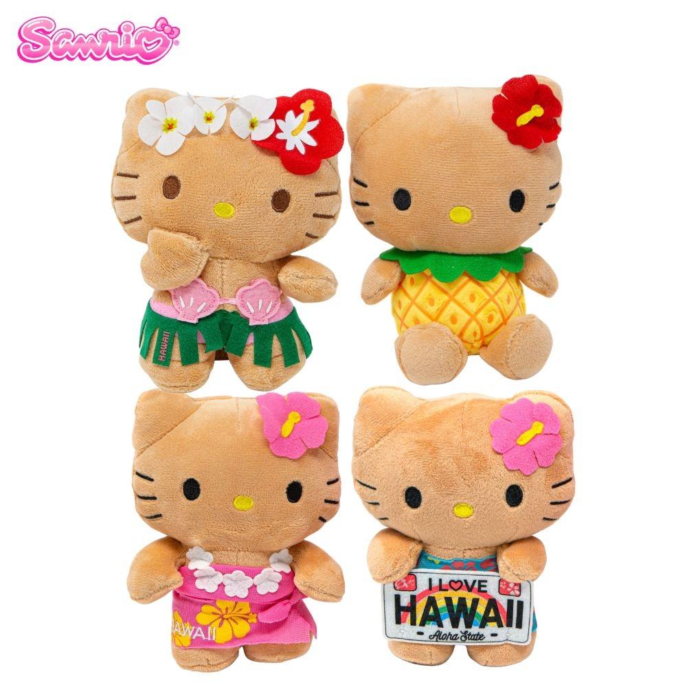 헬로키티 인형 하와이 에디션 플러쉬 6 " 파인애플 훌라키스 4종 산리오 Sanrio