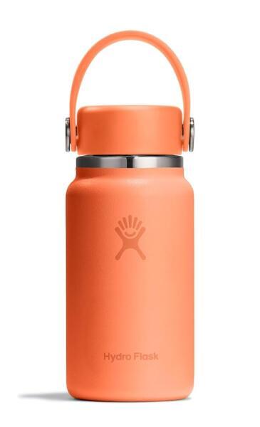 Hydro Flask 마이크로 보틀 - 누출 방지 지갑 또는 포켓 플라스크 - 단열 미니 물병 190ml(6.7온스) 넥타 오렌지