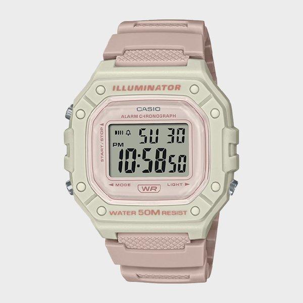 CASIO 카시오 W-218HC-4A2 파스텔컬러 남여공용 디지털시계