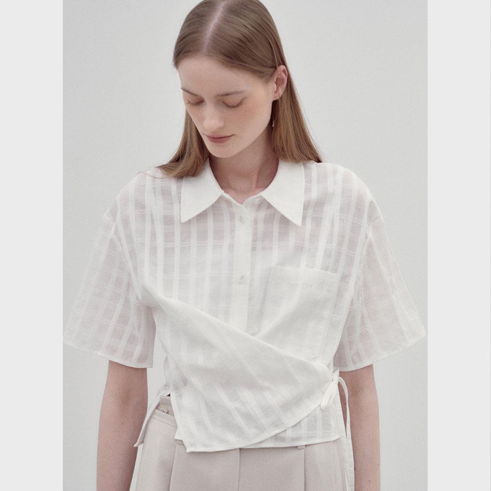 Cross Cropped Check Shirts SW1MB214-01