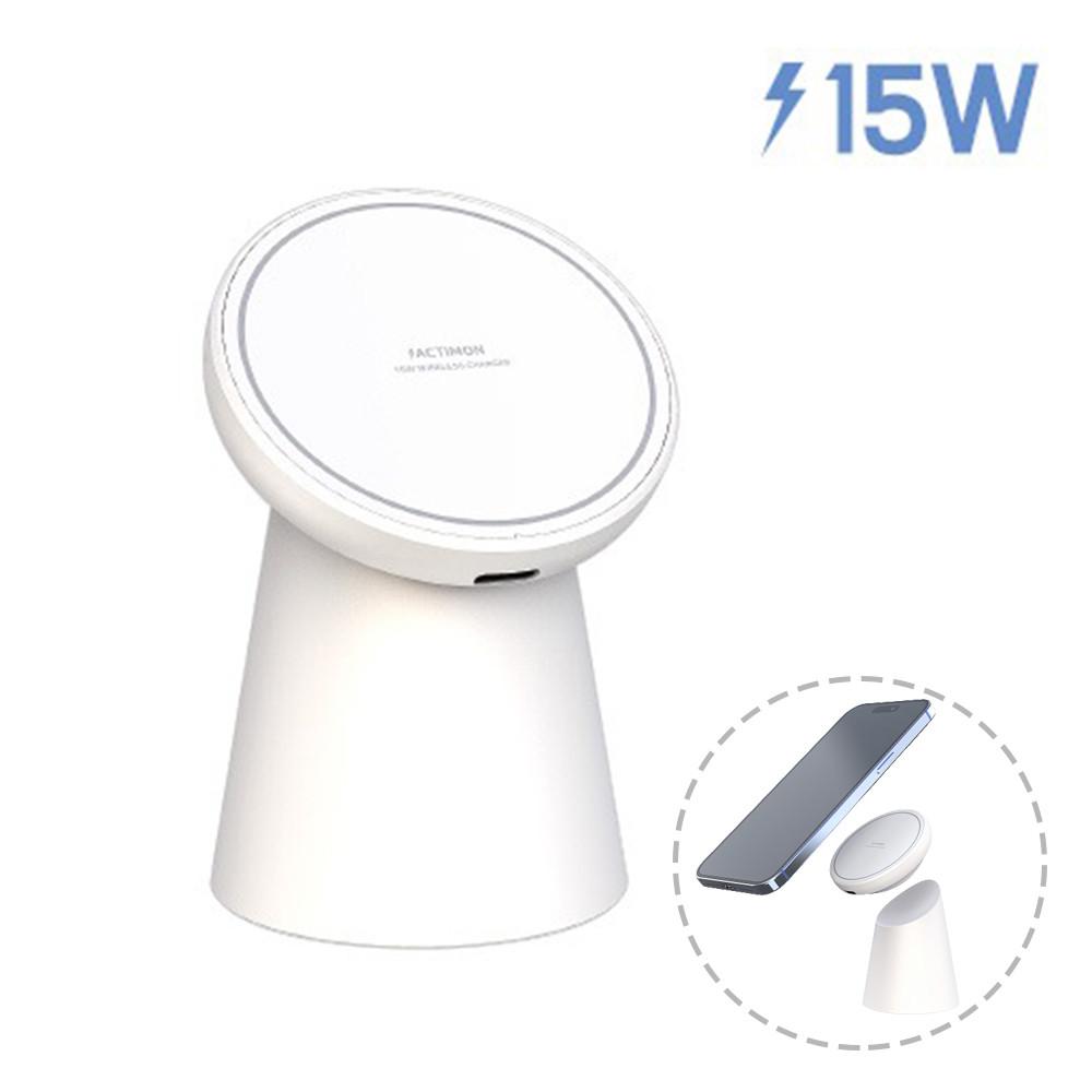 엑티몬 분리형 맥세이프 15W 급속 무선충전거치대 무선충전기