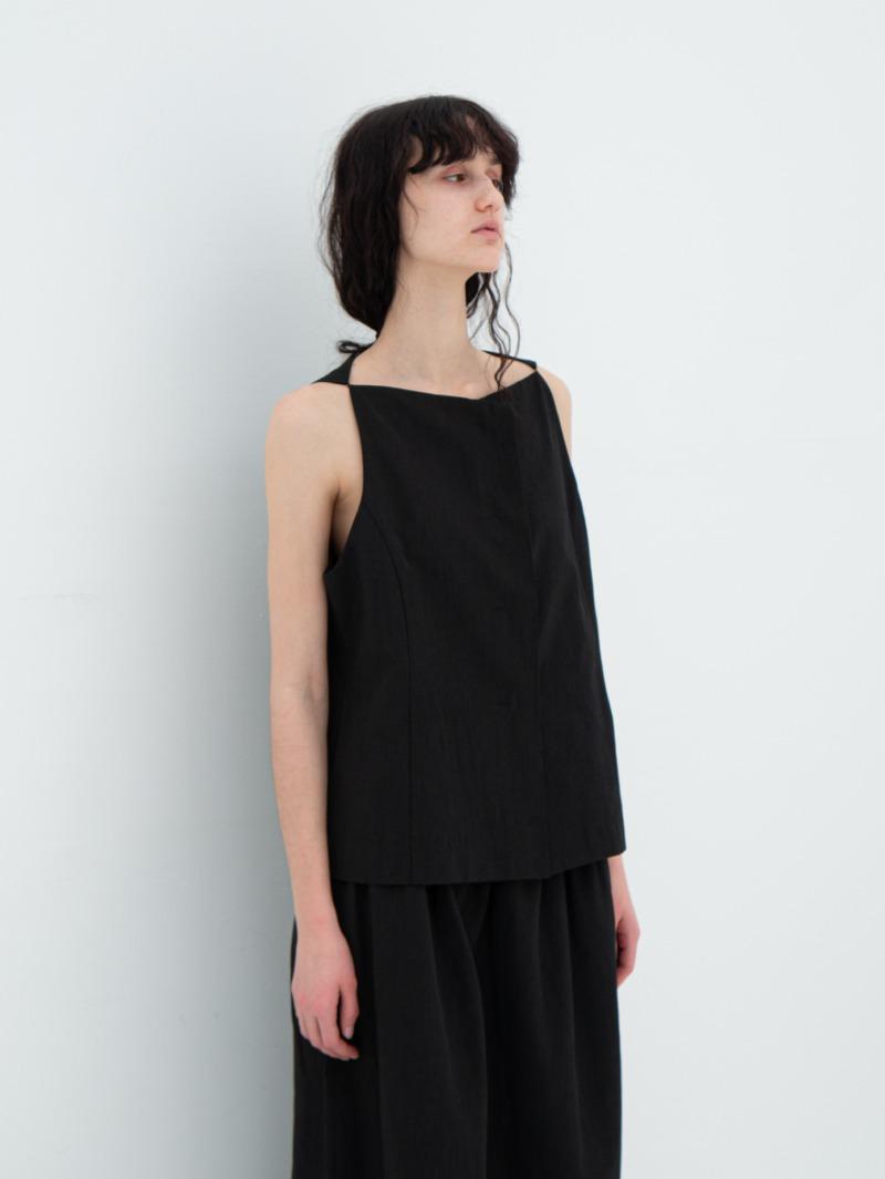 Rhombus linen vest