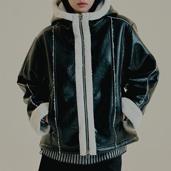 BIKER MOUTON JACKET_BLACK