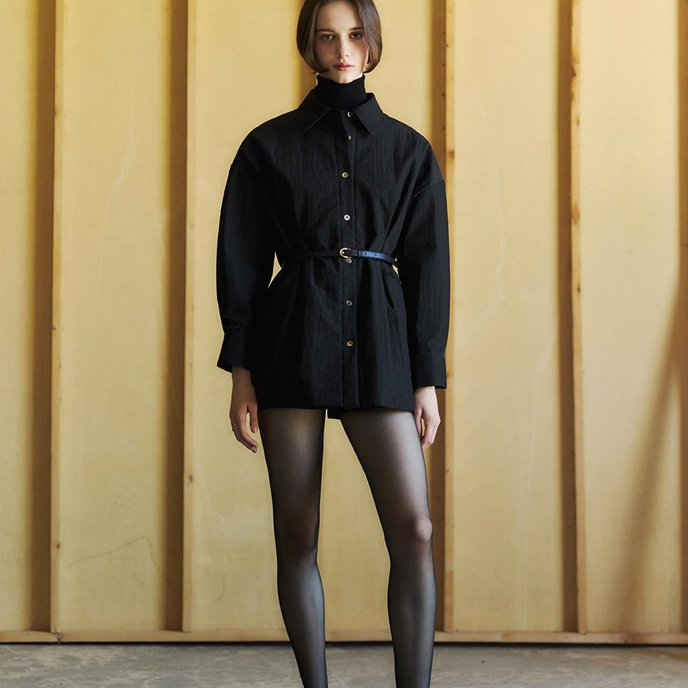 [LETQSTUDIO] Padded Shirt Jacket_Black