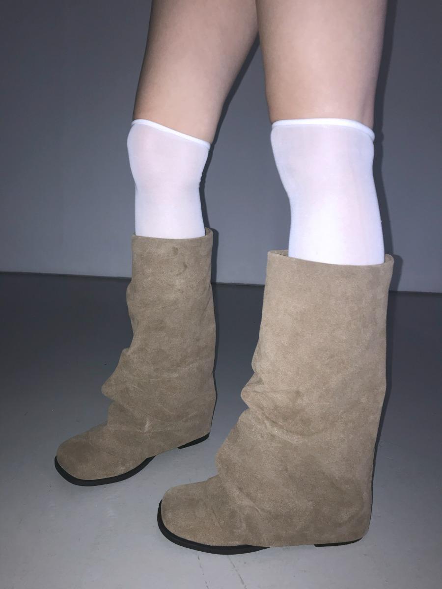 디에어타운 cowhide suede boots