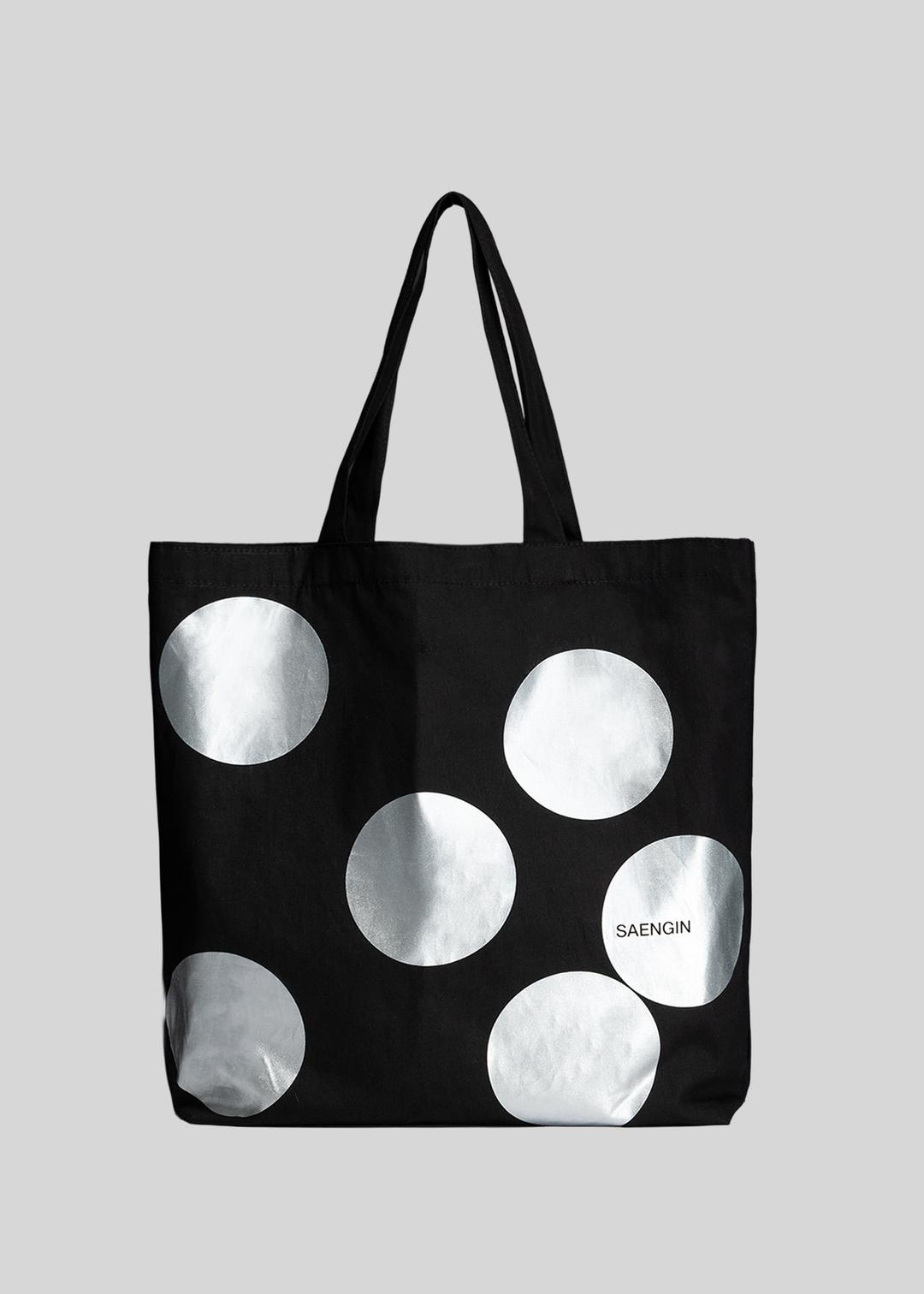 DOT TOTE BAG - BLACK
