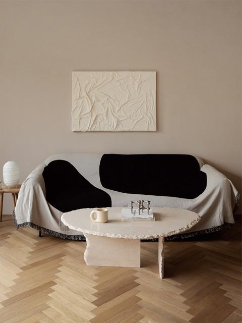 LESIS 빅도트 사계절 소파 풀커버 담요 (3type)